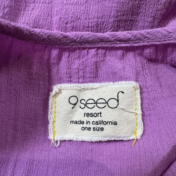 9Seed Lavender Cotton Gauze Long Tulum Tank Dress One Size - Picture 12 of 12